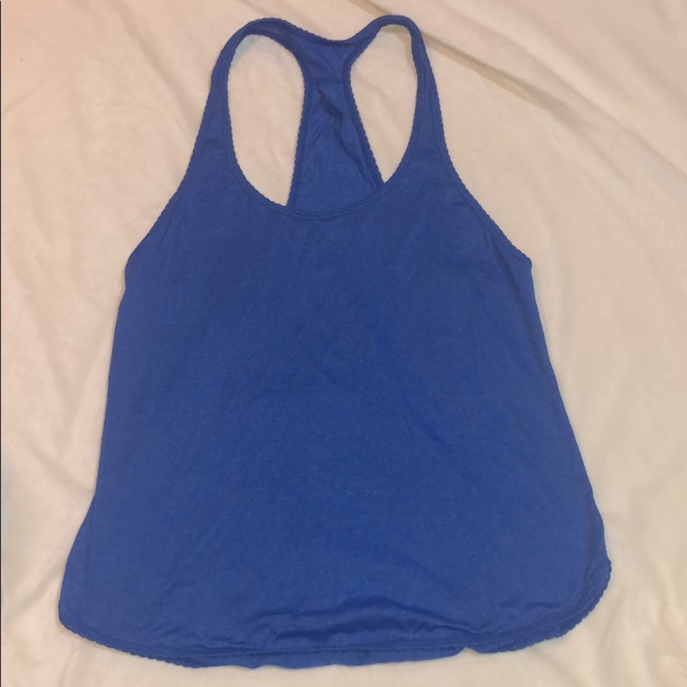 Blue Lululemon tank top